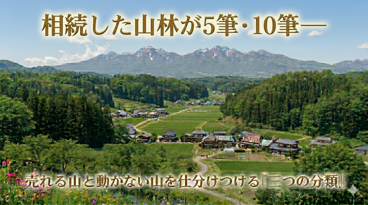 相続した山林が5筆・10筆——売れる山と動かない山を仕分ける「三つの分類」